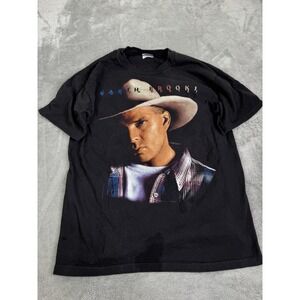 Vintage 1996 Garth Brooks Tour T Shirt Men's Size Large Black